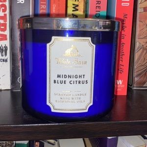 Bath and Body Works White Barn- Midnight Blue Citrus Three Wick Candle